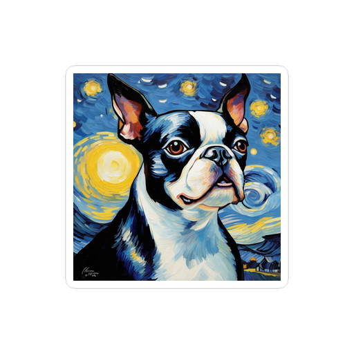PugMug Custom Boston Terrier Sticker
