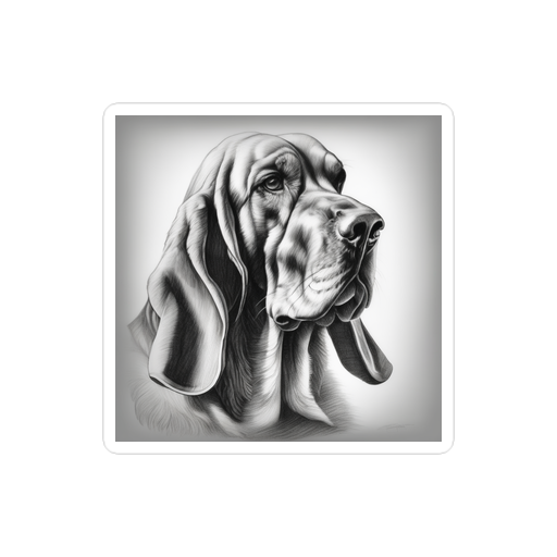 PugMug Custom Bloodhound Sticker