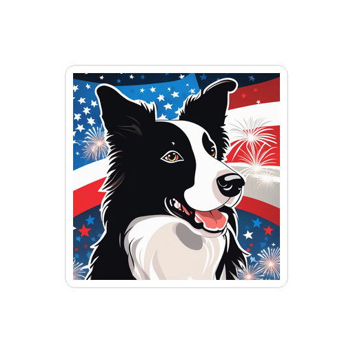 PugMug Custom Border Collie Sticker
