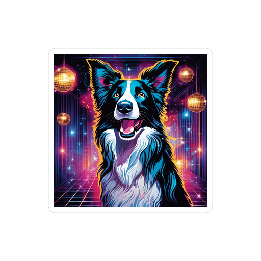 PugMug Custom Border Collie Sticker