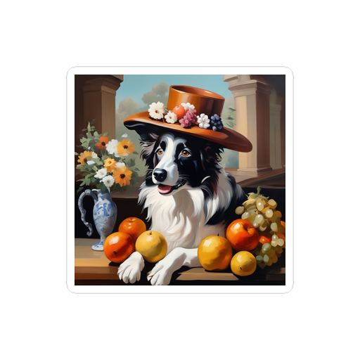 PugMug Custom Border Collie Sticker
