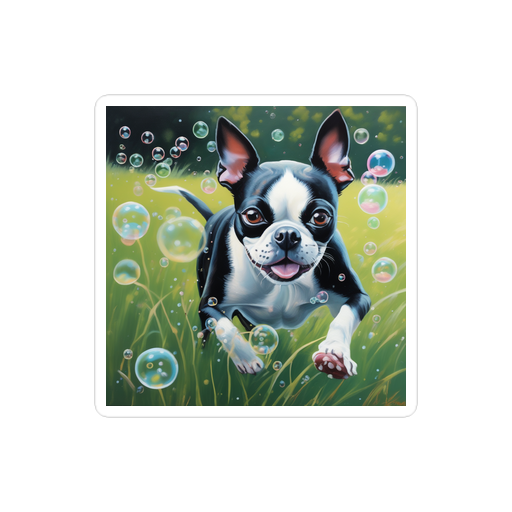 PugMug Custom Boston Terrier Sticker