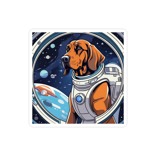 PugMug Custom Bloodhound Sticker