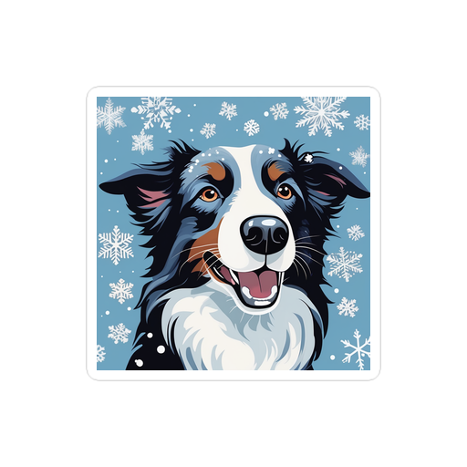 PugMug Custom Border Collie Sticker