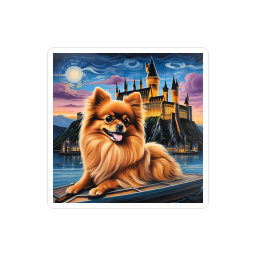 PugMug Custom Tan Pomeranian Sticker