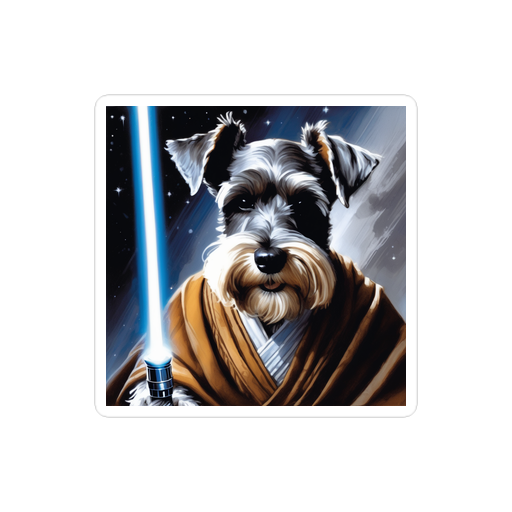 PugMug Custom Miniature Schnauzer Sticker