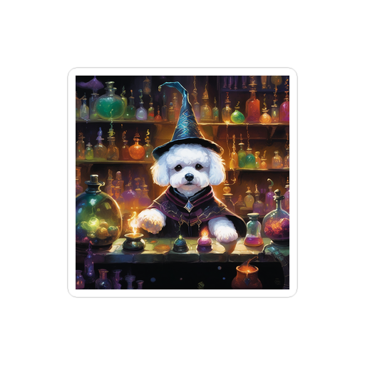 PugMug Custom Bichons Frise Sticker