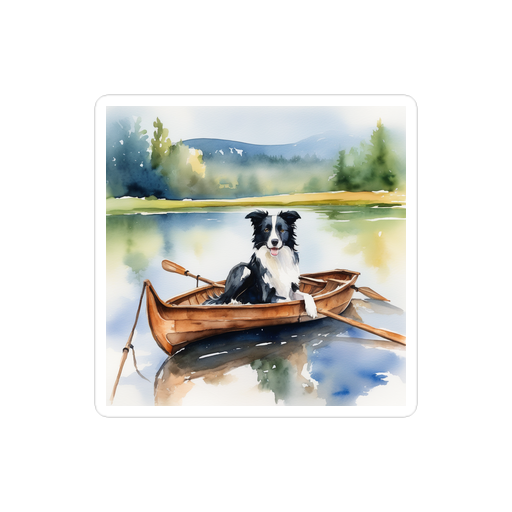 PugMug Custom Border Collie Sticker