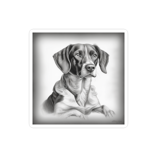 PugMug Custom Brittany Dog Sticker