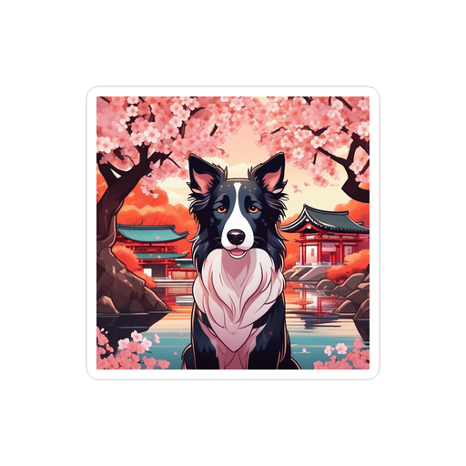 PugMug Custom Border Collie Sticker