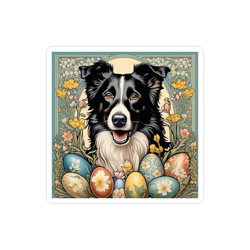 PugMug Custom Border Collie Sticker
