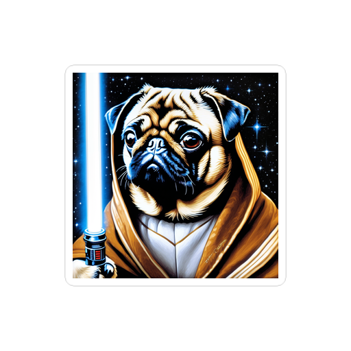 PugMug Custom Pug Sticker
