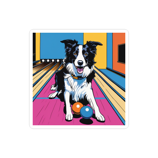 PugMug Custom Border Collie Sticker