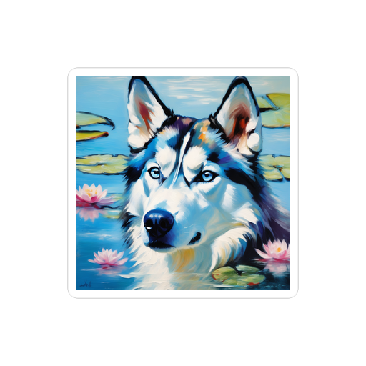 PugMug Custom Siberian Husky Sticker