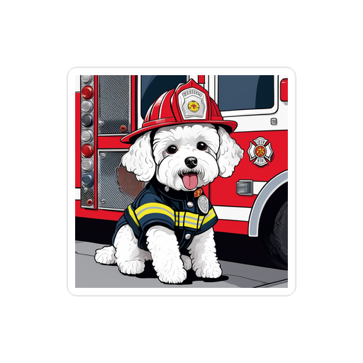 PugMug Custom Bichons Frise Sticker