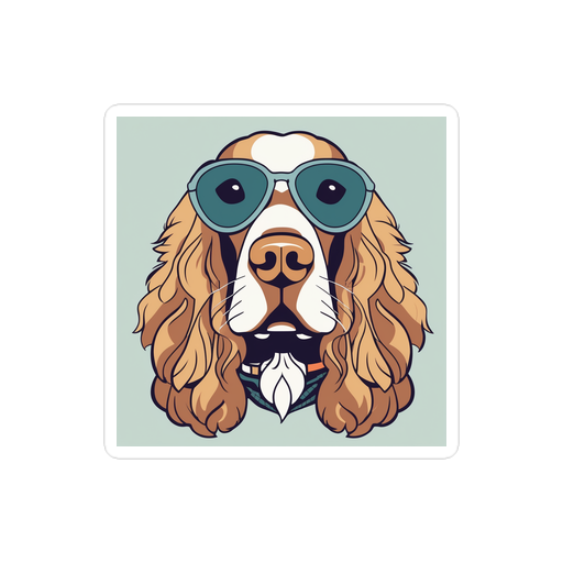 PugMug Custom English Cocker Spaniel Sticker