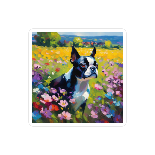 PugMug Custom Boston Terrier Sticker