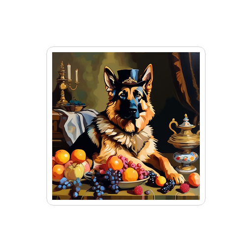 PugMug Custom German Shepherd Dog Sticker