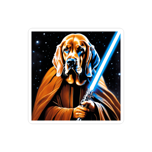 PugMug Custom Bloodhound Sticker