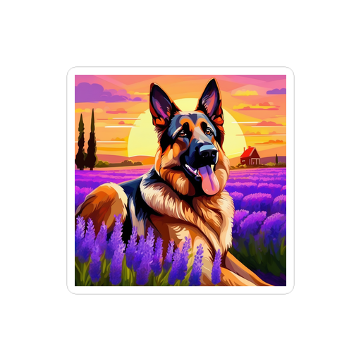 PugMug Custom German Shepherd Dog Sticker