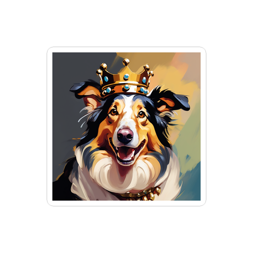 PugMug Custom Collie Sticker