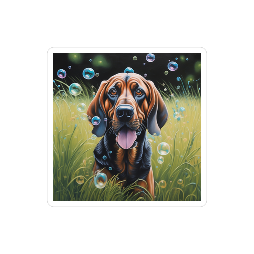 PugMug Custom Bloodhound Sticker