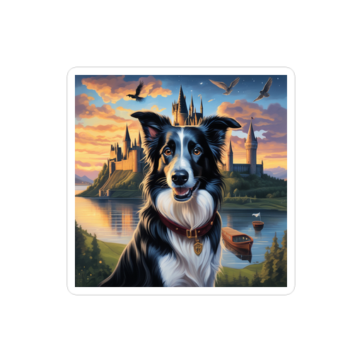 PugMug Custom Border Collie Sticker