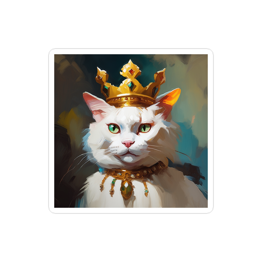 PugMug Custom White Exotic Cat Sticker