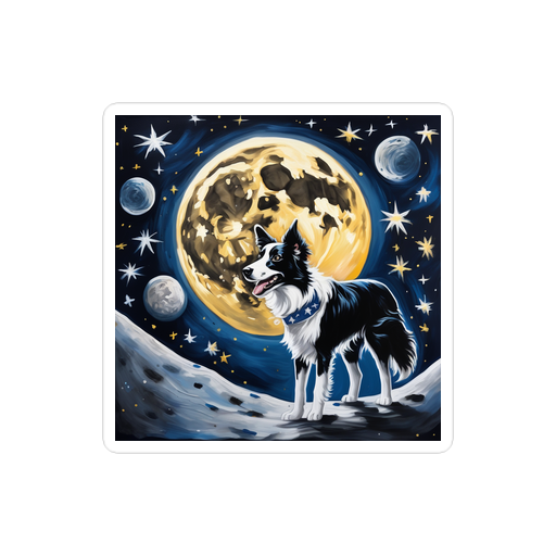 PugMug Custom Border Collie Sticker