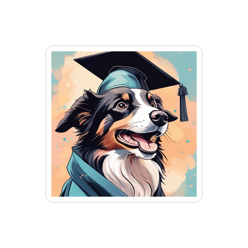 PugMug Custom Border Collie Sticker