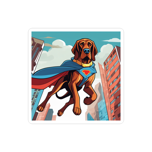 PugMug Custom Bloodhound Sticker