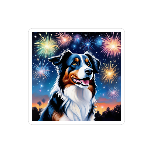 PugMug Custom Australian Shepherd Dog Sticker