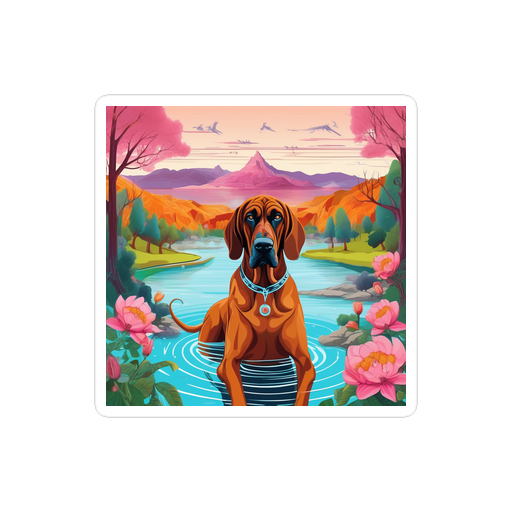 PugMug Custom Bloodhound Sticker