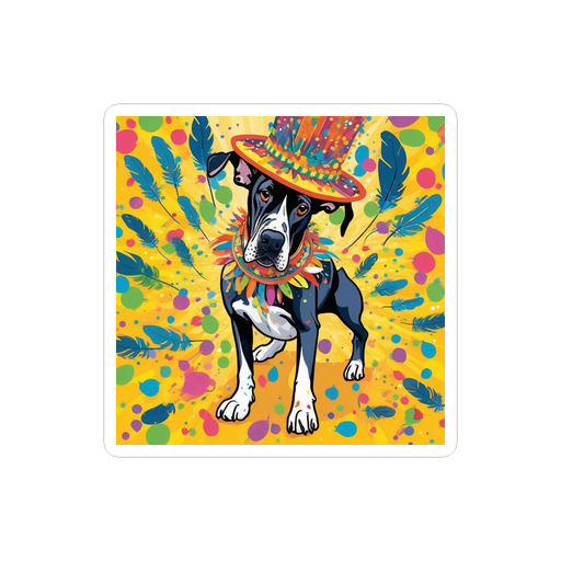 PugMug Custom Great Dane Sticker