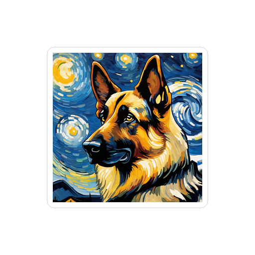 PugMug Custom German Shepherd Dog Sticker