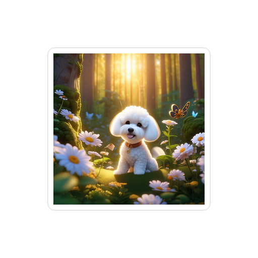 PugMug Custom Bichons Frise Sticker