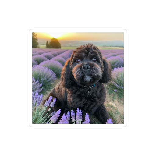PugMug Custom Lily Sticker