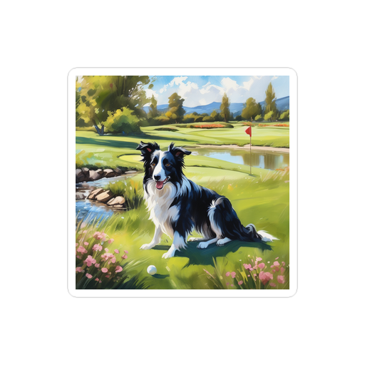 PugMug Custom Border Collie Sticker