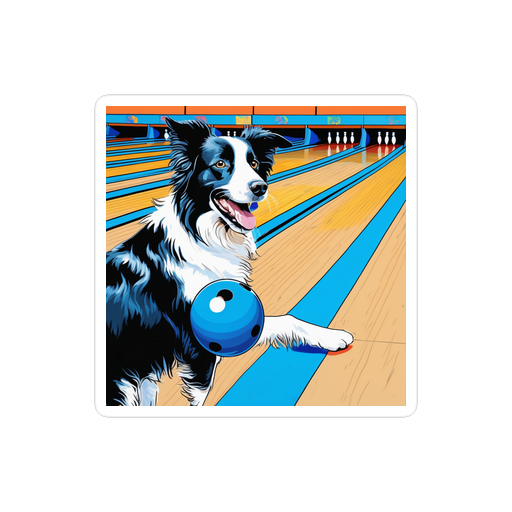 PugMug Custom Border Collie Sticker