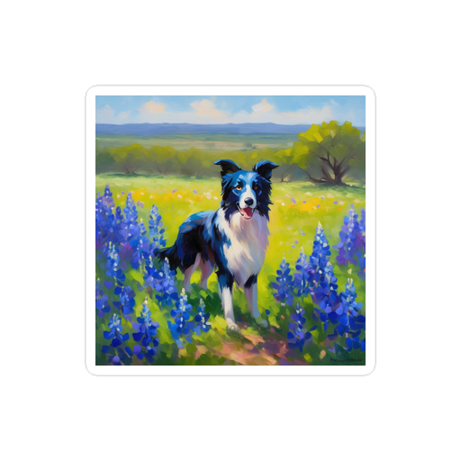 PugMug Custom Border Collie Sticker