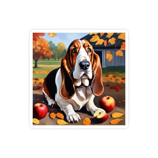 PugMug Custom Basset Hound Sticker