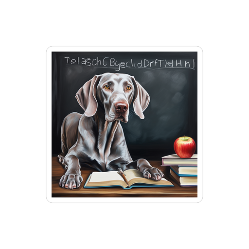 PugMug Custom Weimaraner Sticker