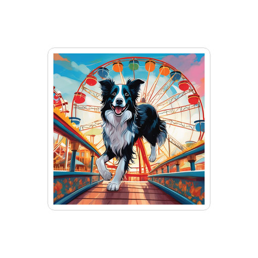 PugMug Custom Border Collie Sticker
