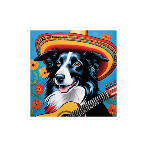 PugMug Custom Border Collie Sticker