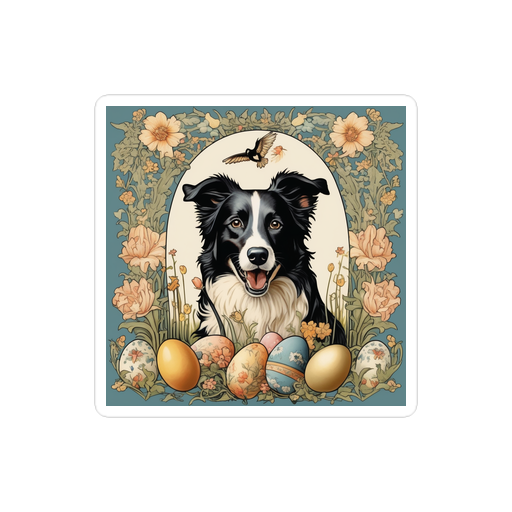 PugMug Custom Border Collie Sticker