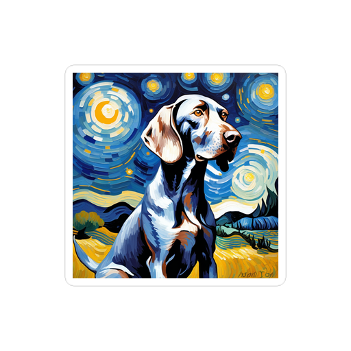 PugMug Custom Weimaraner Sticker