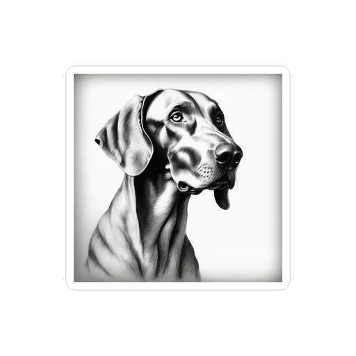 PugMug Custom Weimaraner Sticker