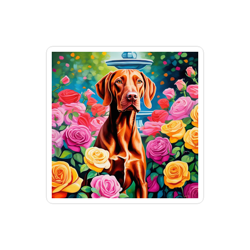 PugMug Custom Vizsla Sticker