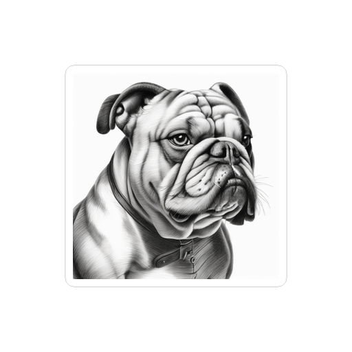 PugMug Custom Bulldog Sticker