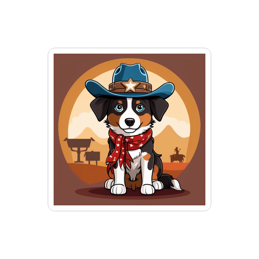 PugMug Custom Miniature American Shepherd Sticker